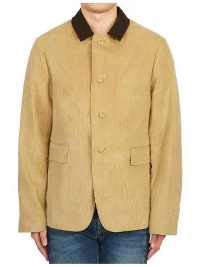 Corduroy Button Up Cutaway Jacket Beige - THOM BROWNE - BALAAN 2