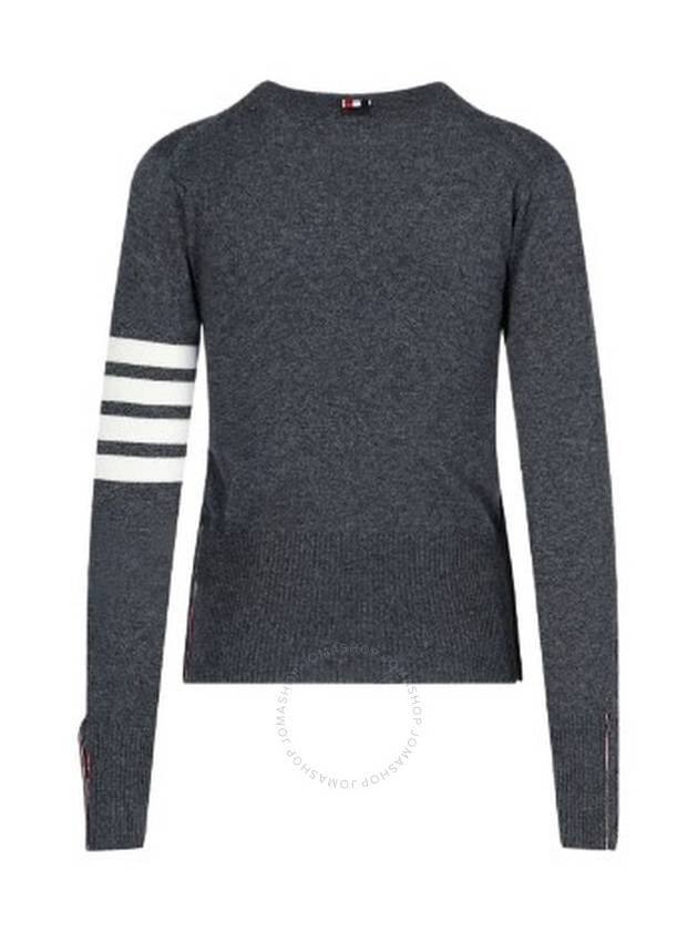 Women's 4 Bar Classic Cashmere Pullover Knit Top Grey - THOM BROWNE - BALAAN 3