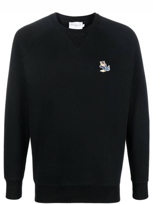 Dressed Fox Patch Classic Sweatshirt Black - MAISON KITSUNE - BALAAN 2