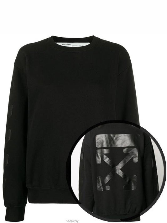 arrow print sweatshirt sweatshirt black - OFF WHITE - BALAAN.