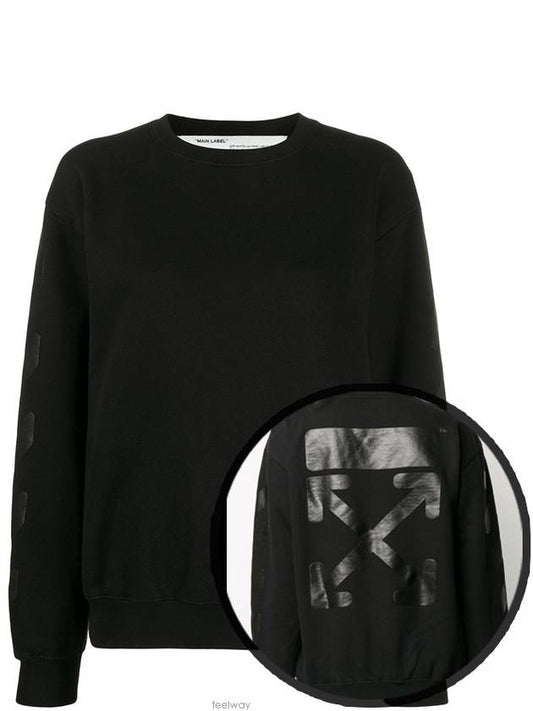 arrow print sweatshirt sweatshirt black - OFF WHITE - BALAAN 2