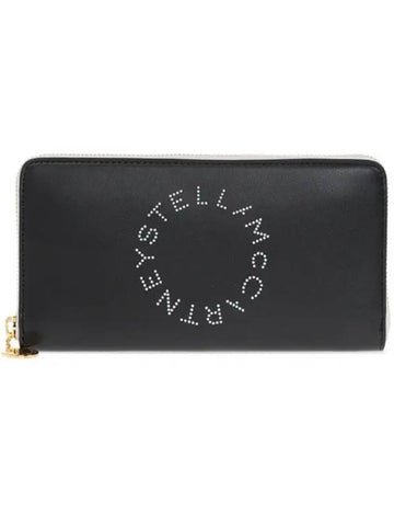 logo zipper long wallet black - STELLA MCCARTNEY - BALAAN 1