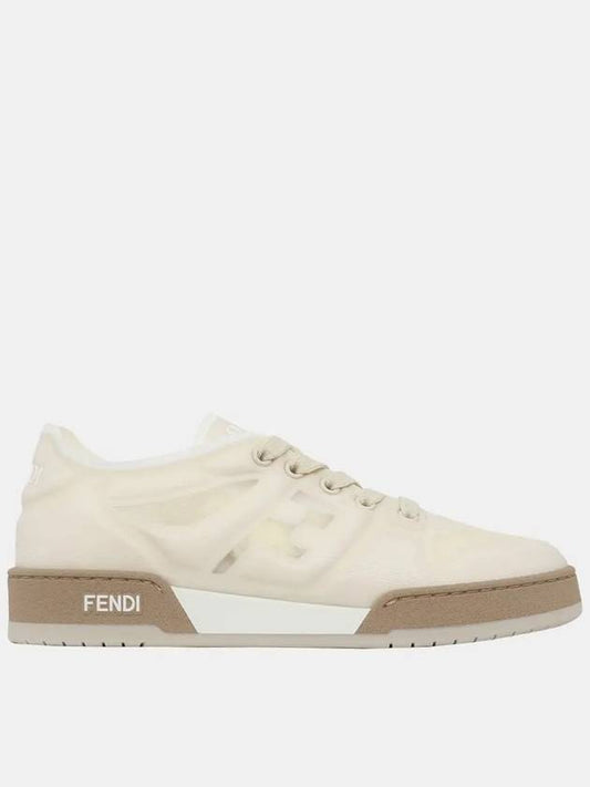 Match Mesh Low Top Sneakers White - FENDI - BALAAN 2