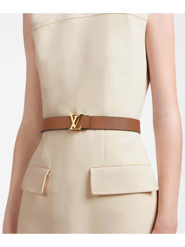 LV Initial 30mm Reversible Double Sided Belt Black Brown Gold Buckle - LOUIS VUITTON - BALAAN 3