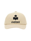 Tyron Logo Cotton Ball Cap Ecru - ISABEL MARANT - BALAAN 1