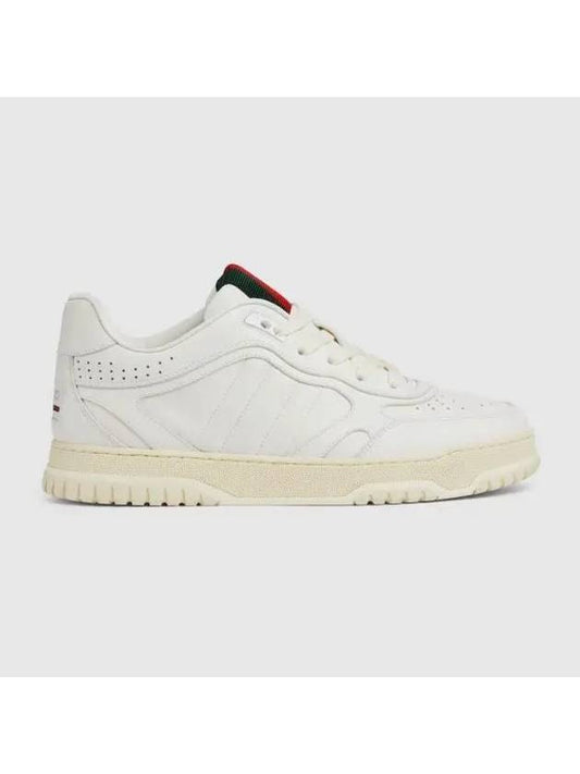 Men's Reweb Low Top Sneakers White - GUCCI - BALAAN 1