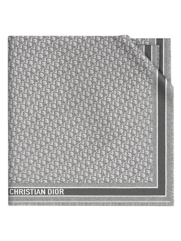 D Oblique Scarf Grey - DIOR - BALAAN 1