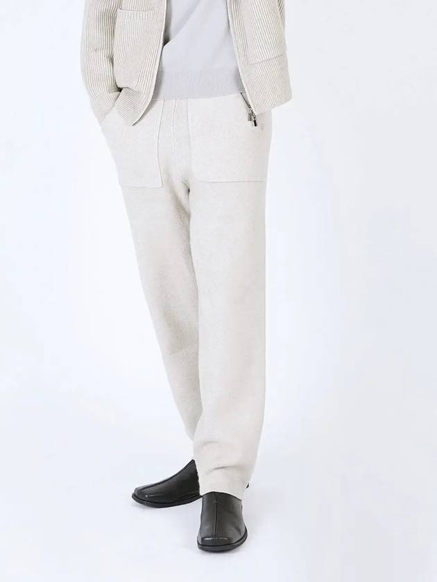 Heavy Knit Pocket Pants Ivory - CHANCE'S NOI - BALAAN 3