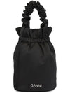 Women's Logo Bucket Bag Black - GANNI - BALAAN 2