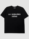 UNISEX L D S Lettering Short Sleeve T Shirt BLACK - KLOR - BALAAN 1