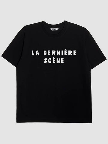 L.D.S Lettering Short Sleeve T-Shirt Black - KLOR - BALAAN 1