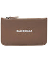 Logo Zipper Long Card Wallet Brown - BALENCIAGA - BALAAN 2