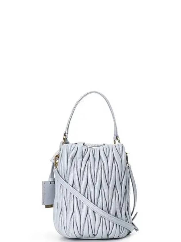 Matelasse Nappa Bucket Bag 17 Blue 5BE085 N88 F0591 - MIU MIU - BALAAN 3