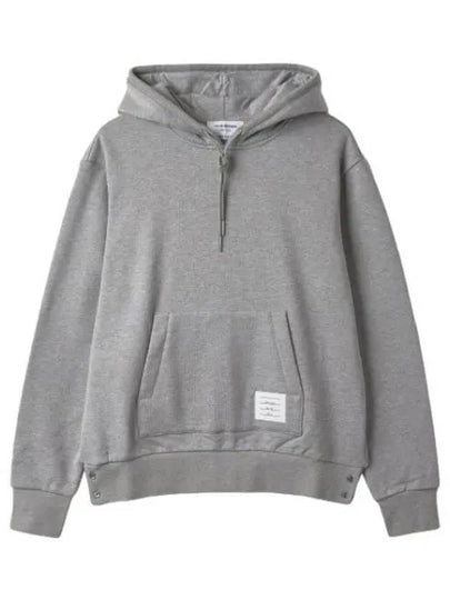 Men's Center Back Stripe Logo Patch Hoodie Grey - THOM BROWNE - BALAAN 2