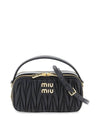 Matelasse Nappa Leather Shoulder Bag Black - MIU MIU - BALAAN 1