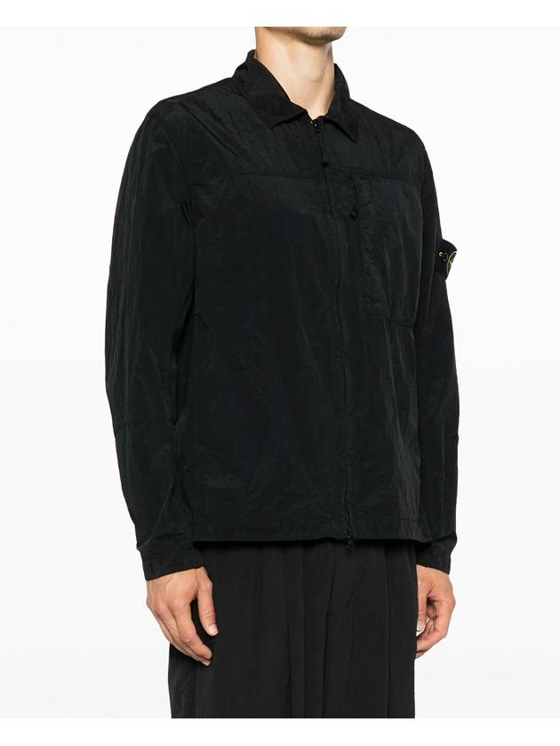 Nylon Metal Econyl Long Sleeve Shirt Black - STONE ISLAND - BALAAN 3