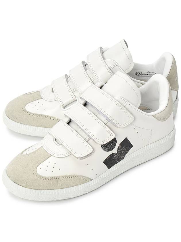 Beth Logo Leather Low Top Sneakers White - ISABEL MARANT - BALAAN 2