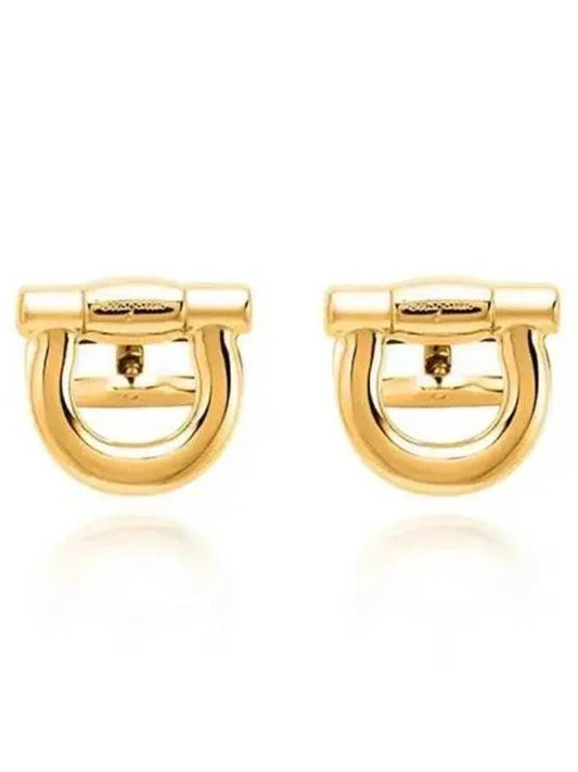 Gancini Logo Cufflinks Gold - SALVATORE FERRAGAMO - BALAAN 2