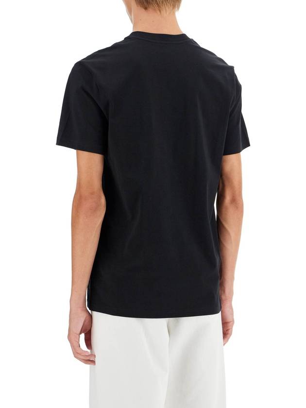 Teddy Crew Neck Cotton Short Sleeve T-Shirt Black - MOSCHINO - BALAAN 4