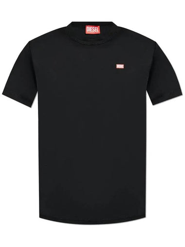 T Miegor Crew Neck Short Sleeve T-Shirt Black - DIESEL - BALAAN 1