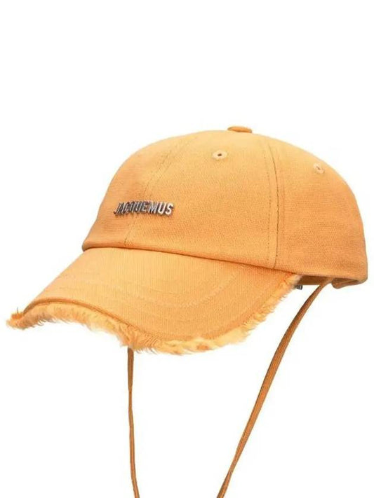 La Casquette Artichoke Fringe Metal Logo Ball Cap Light Yellow - JACQUEMUS - BALAAN 2