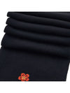 Boke Flower Wool Scarf Black - KENZO - BALAAN 5