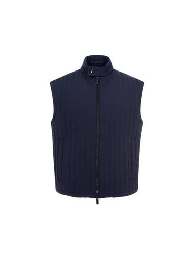 Men s Striped Quilted Vest Dark Navy 270476 - GIORGIO ARMANI - BALAAN 1