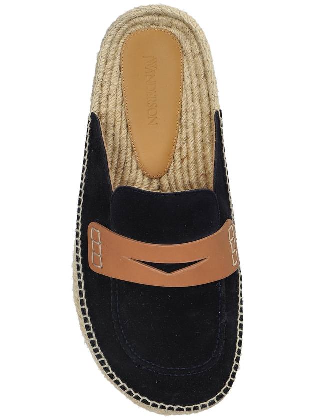 JW Anderson Suede Slides, Men's, Navy Blue - JW ANDERSON - BALAAN 6