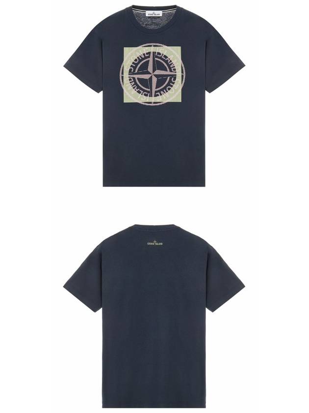 Compass Logo Printing Short Sleeve T-Shirt Navy - STONE ISLAND - BALAAN 5