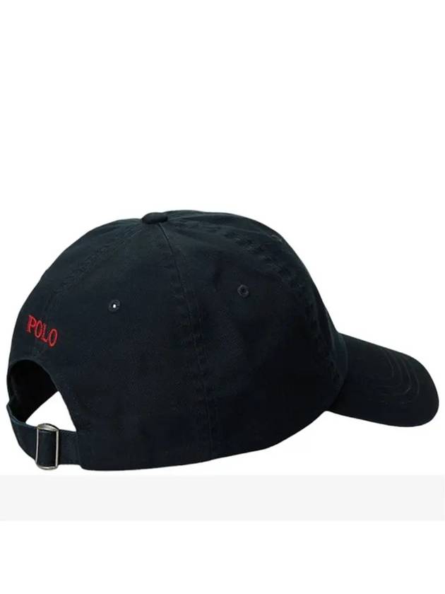 Embroidered Pony Ball Cap Black - POLO RALPH LAUREN - BALAAN 4