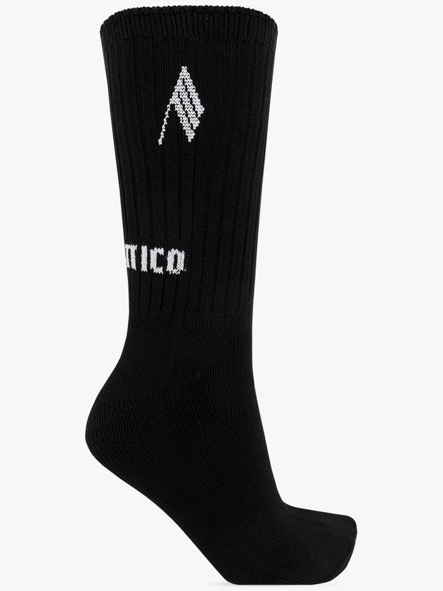 The Attico Socks With Logo, Women's, Black - THE ATTICO - BALAAN 1