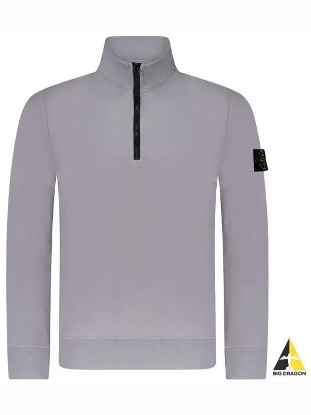 Garment Dyed Cotton Fleece Anorak Grey - STONE ISLAND - BALAAN 2