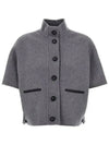 Roll Cashmere Cape Jacket Grey - MAX MARA - BALAAN 3