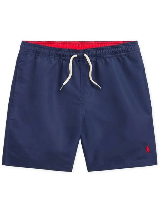 Embroidered Logo Drawstring Swim Shorts Navy - POLO RALPH LAUREN - BALAAN 2