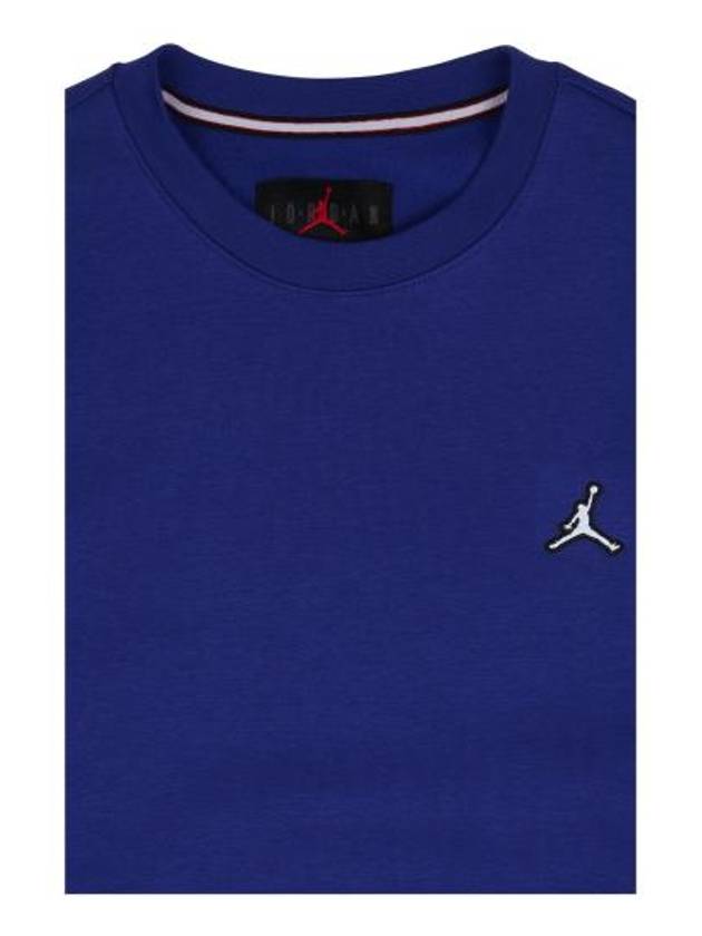 Men's Jordan Essential Fleece Crew Long Sleeve T-Shirt Blue - NIKE - BALAAN 4