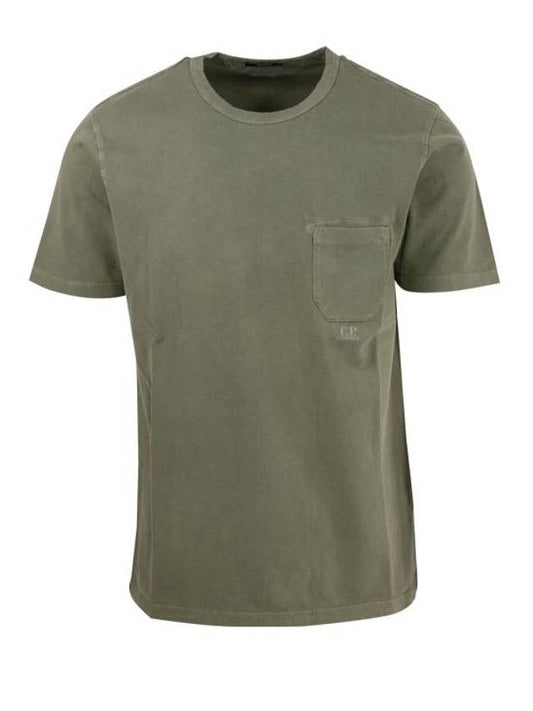 Short Sleeve T-Shirt 14CMTS182A 005431R 648 BRONZE GREEN - CP COMPANY - BALAAN 1
