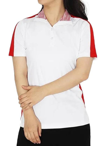 Women's Pip Polo Short Sleeve T-Shirt White - J.LINDEBERG - BALAAN 1