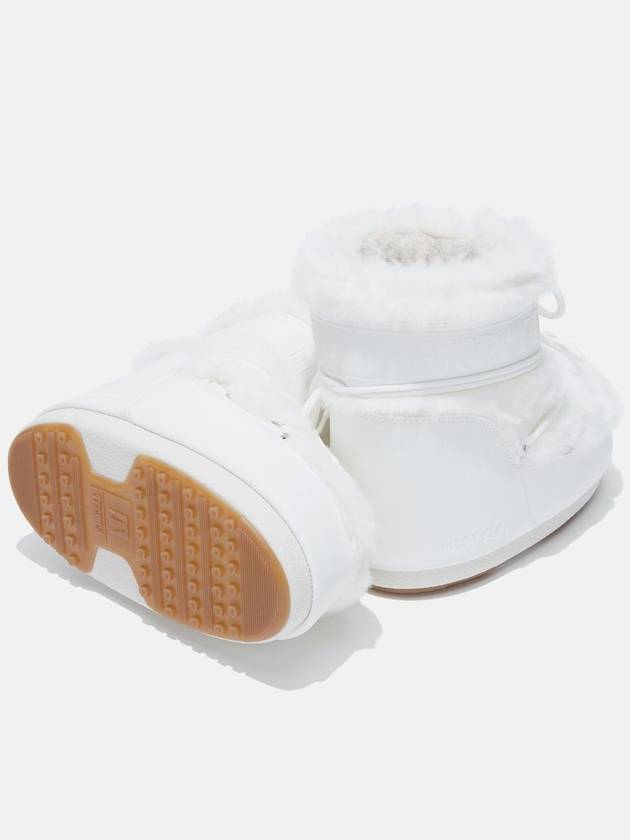 Icon Low Fake Fur Winter Boots White - MOON BOOT - BALAAN 5