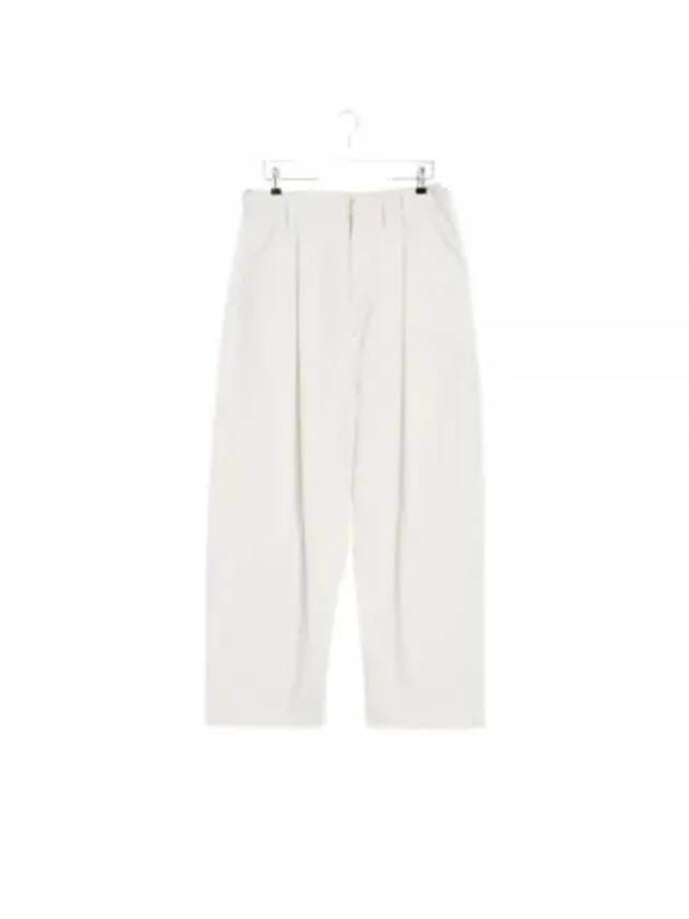 Pleated Workwear Straight Pants Cream - LEMAIRE - BALAAN 2