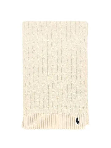 Muffler WC0525 110 pony cable knit - POLO RALPH LAUREN - BALAAN 1