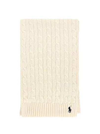 Muffler WC0525 110 pony cable knit - POLO RALPH LAUREN - BALAAN 2