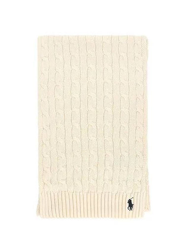 Muffler WC0525 110 pony cable knit - POLO RALPH LAUREN - BALAAN 1