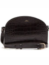 Apese Half Moon Crocker Effect Cross Bag Black PXBHL F61048 LZZ - A.P.C. - BALAAN 1