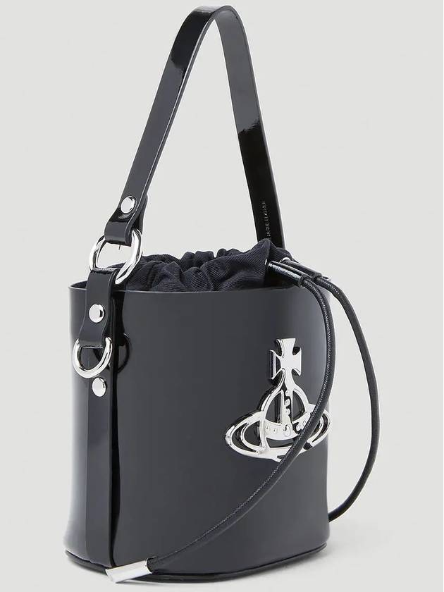 Daisy Drawstring Small Bucket Bag Black - VIVIENNE WESTWOOD - BALAAN 3