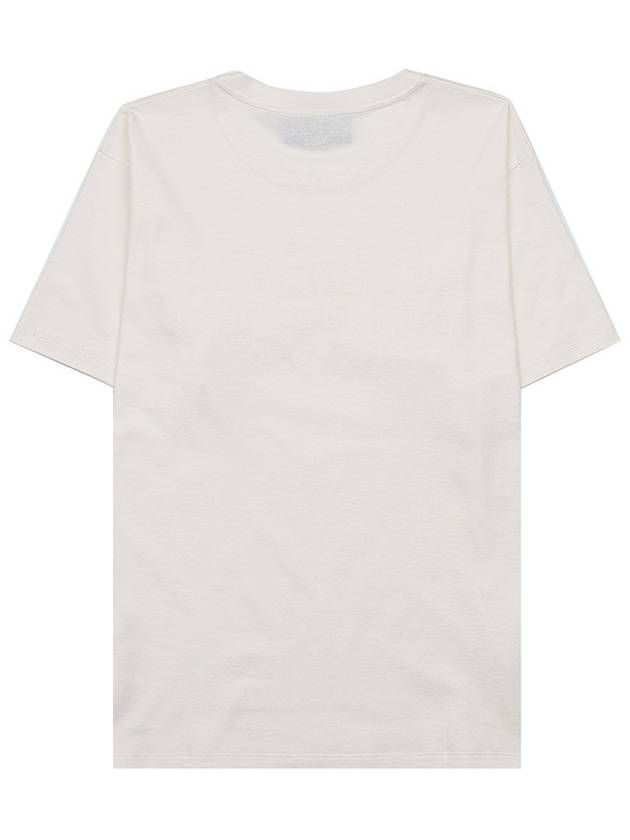 Embroidered Logo City Short Sleeve T-Shirt White - GUCCI - BALAAN 3