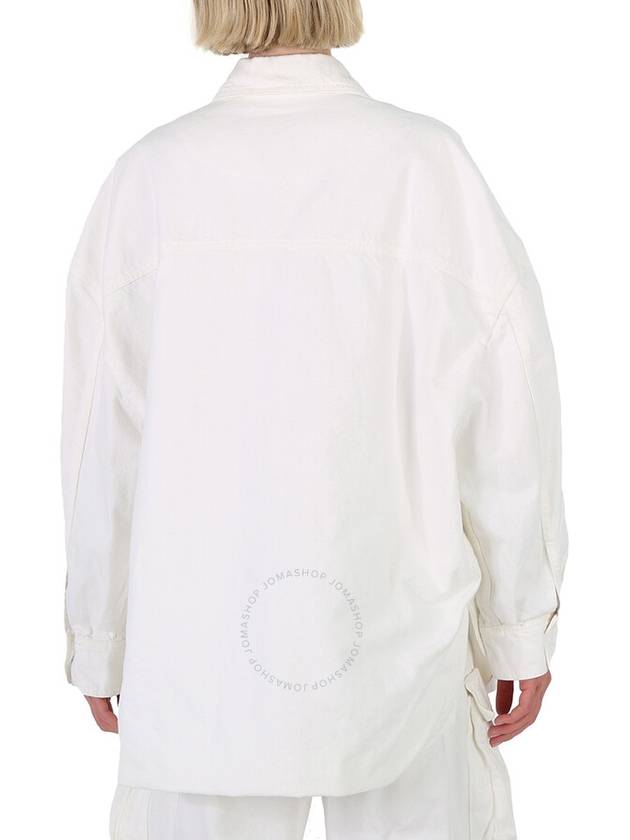 The Attico Ladies White Short Coat Shirt, Brand Size 38 (US Size 4) - THE ATTICO - BALAAN 3