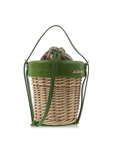 Le Panier Seau Bucket Bag Beige Green - JACQUEMUS - BALAAN 1