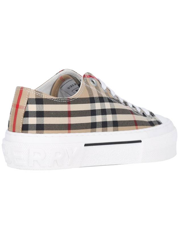 Vintage Check Cotton Sneakers Archive Beige - BURBERRY - BALAAN 5