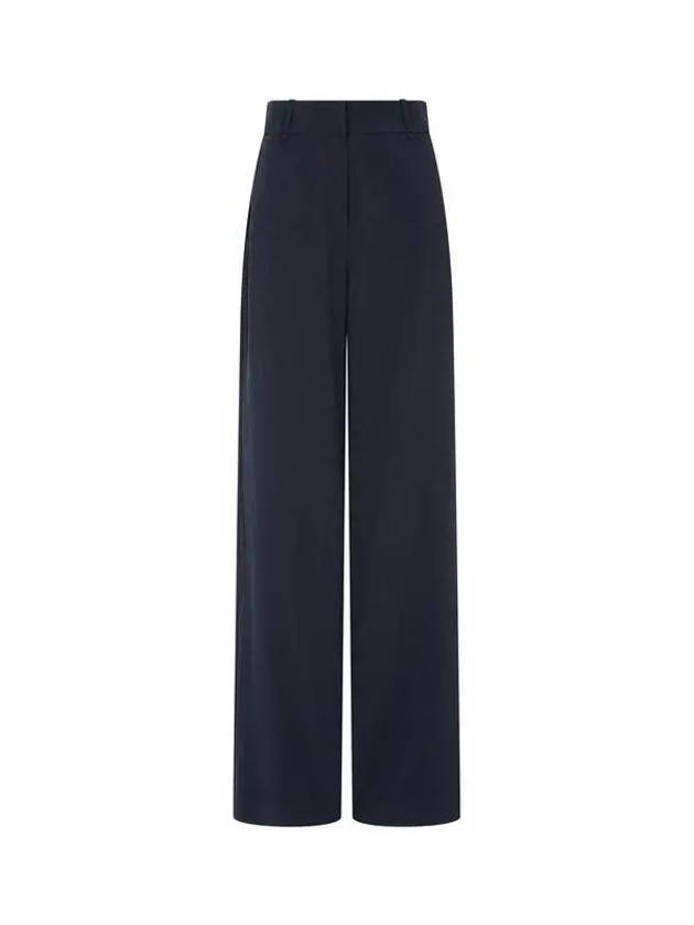 Women s Twill Tissue Wide Pants Navy 271728 - EMPORIO ARMANI - BALAAN 1