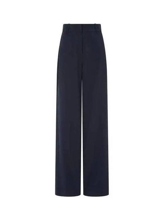 Women s Twill Tissue Wide Pants Navy 271728 - EMPORIO ARMANI - BALAAN 1